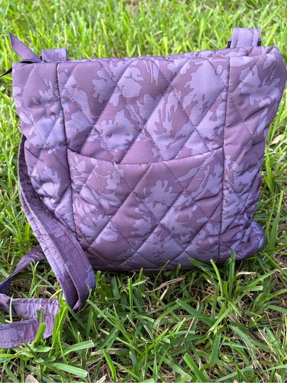 Vera Bradley Quilted Floral Crossbody in Dusty Purple